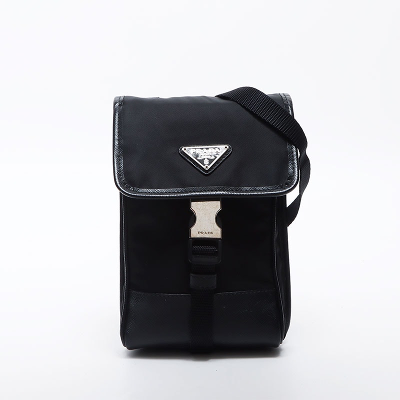 プラダ PRADA ナイロン カードケース ポーチ ショルダーバッグ【中古】