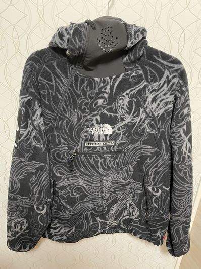Supreme x The North Face Steep Tech Fleece Pullover "Black Dragon"