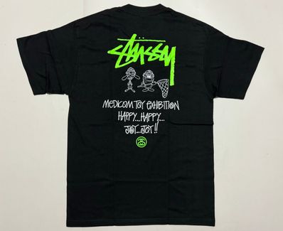 スStussy テューシーRen and Stimpy 限定Tシャツ黒M