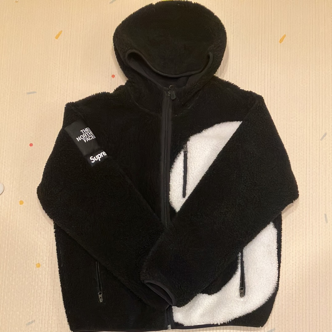 Supreme x The North Face S Logo Hooded Fleece Jacket "Black"