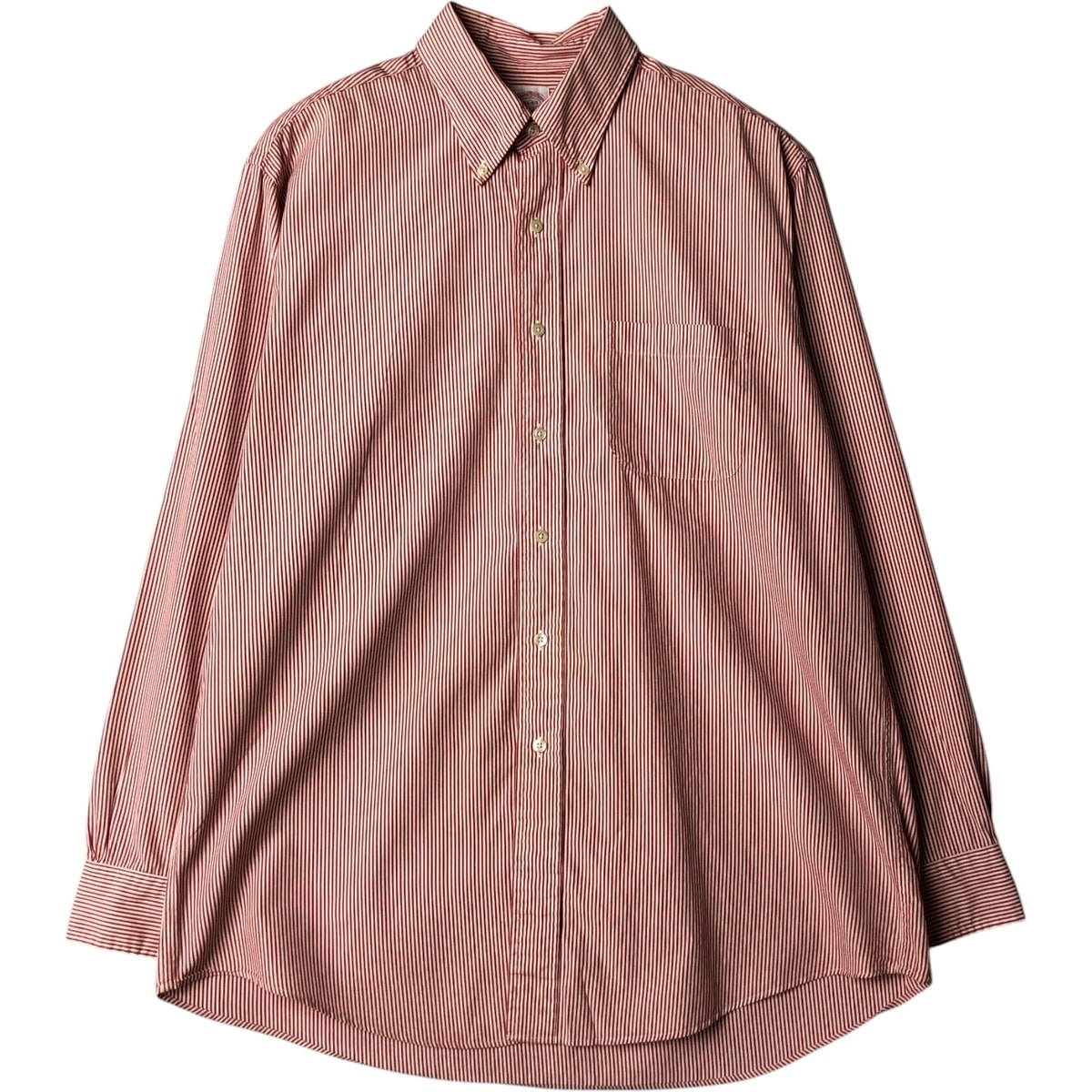 古着 ブルックスブラザーズ Brooks Brothers 346 長袖 ボタンダウンストライプシャツ メンズL相当/eaa578691