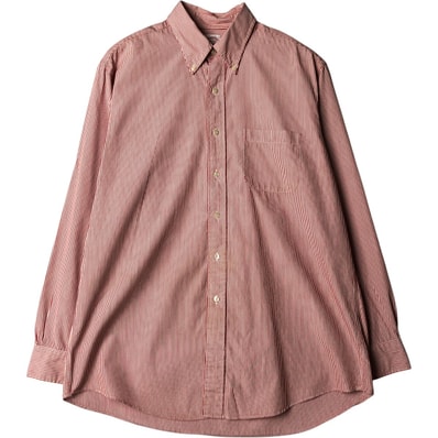 古着 ブルックスブラザーズ Brooks Brothers 346 長袖 ボタンダウンストライプシャツ メンズL相当/eaa578691