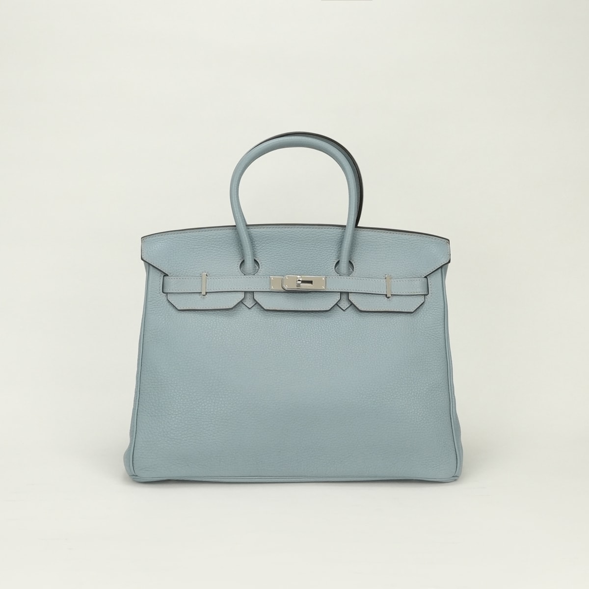 エルメス HERMES バーキン35 バーキン 35 バッグ トートバッグ トゴ ブルーラン Bleu Lin ブルー Blue 青 水色 シルバー金具 ハンドバッグ ブルーリン