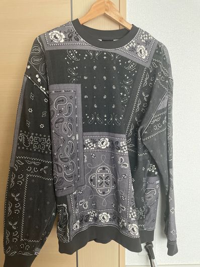 Kith Deconstructed Bandana Crewneck "Black"