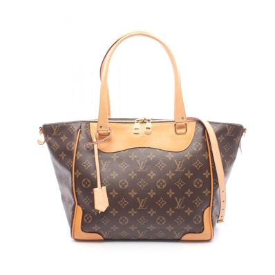 ルイ・ヴィトン LOUIS VUITTON エストレーラ トートバッグ バッグ PVCコーティングキャンバス レザー モノグラム レディース ブラウン系 M51191 【中古】