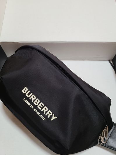 Burberry Logo Print Nylon Sony Bumbag "Black"
