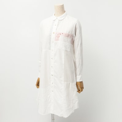 KAPITAL キャピタル 長袖シャツ サイズ0/XS コットン×リネン 長袖 シャツワンピース ブランド古着【中古】20240708/RA0402