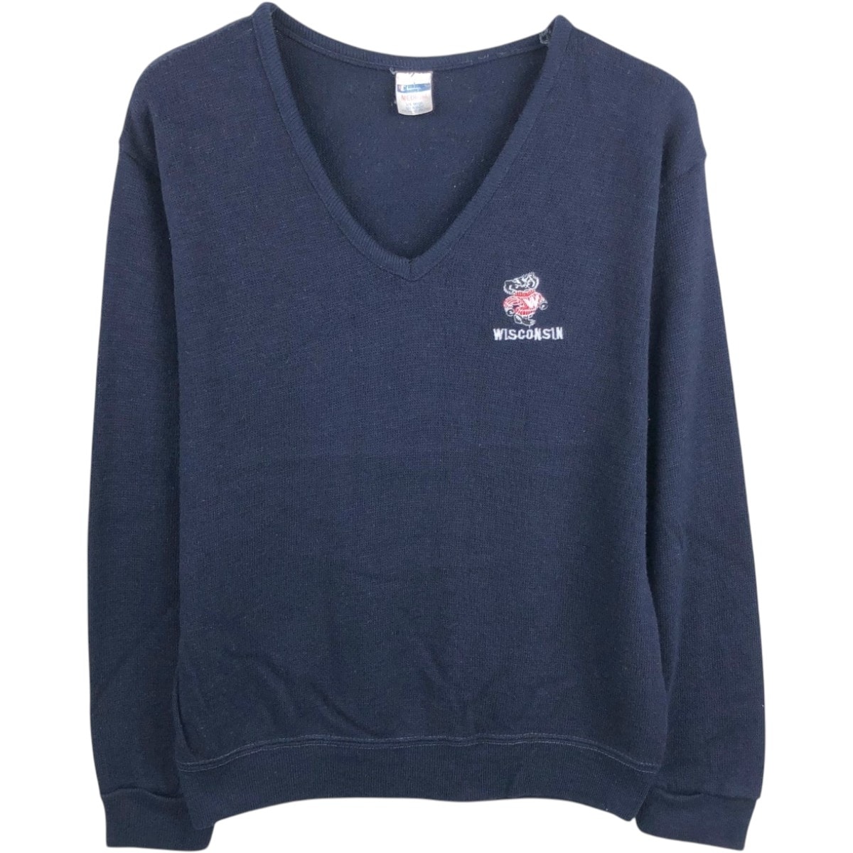 古着 チャンピオン Champion POLO by Ralph Lauren カレッジ Vネック アクリルニットセーター USA製 メンズM相当 ヴィンテージ/eaa654194