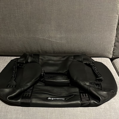 Supreme Leather Duffle Bag "Black"