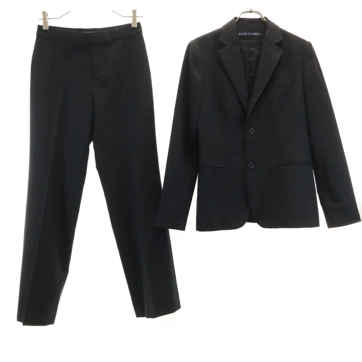 RALPH LAUREN ラルフローレン 日本製 ウール パンツスーツ 上下セットアップ 7 グレー インパクト21