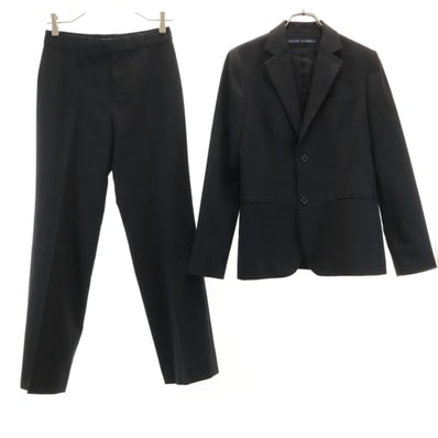 RALPH LAUREN ラルフローレン 日本製 ウール パンツスーツ 上下セットアップ 7 グレー インパクト21