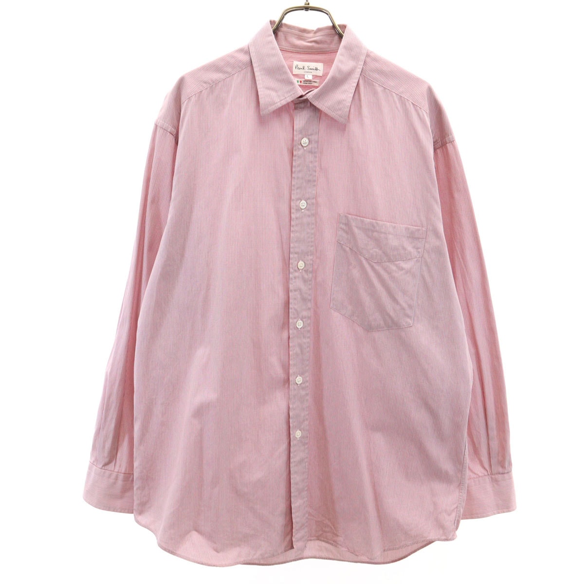 Paul Smith LONDON ポールスミスロンドン 長袖 シャツ M レッド