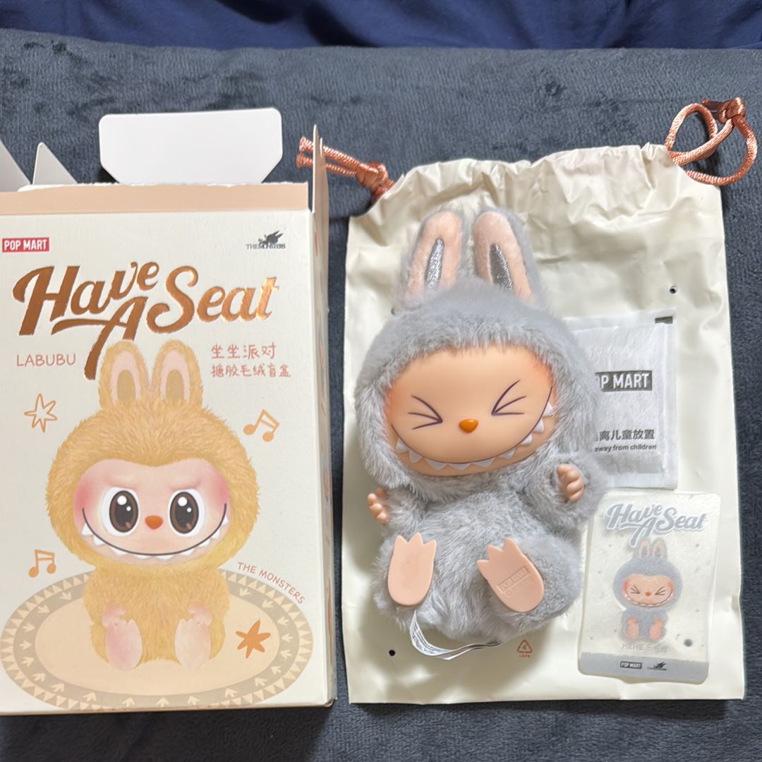 POP MART THE MONSTERS (LABUBU) Have a Seat Plush Series HEHE