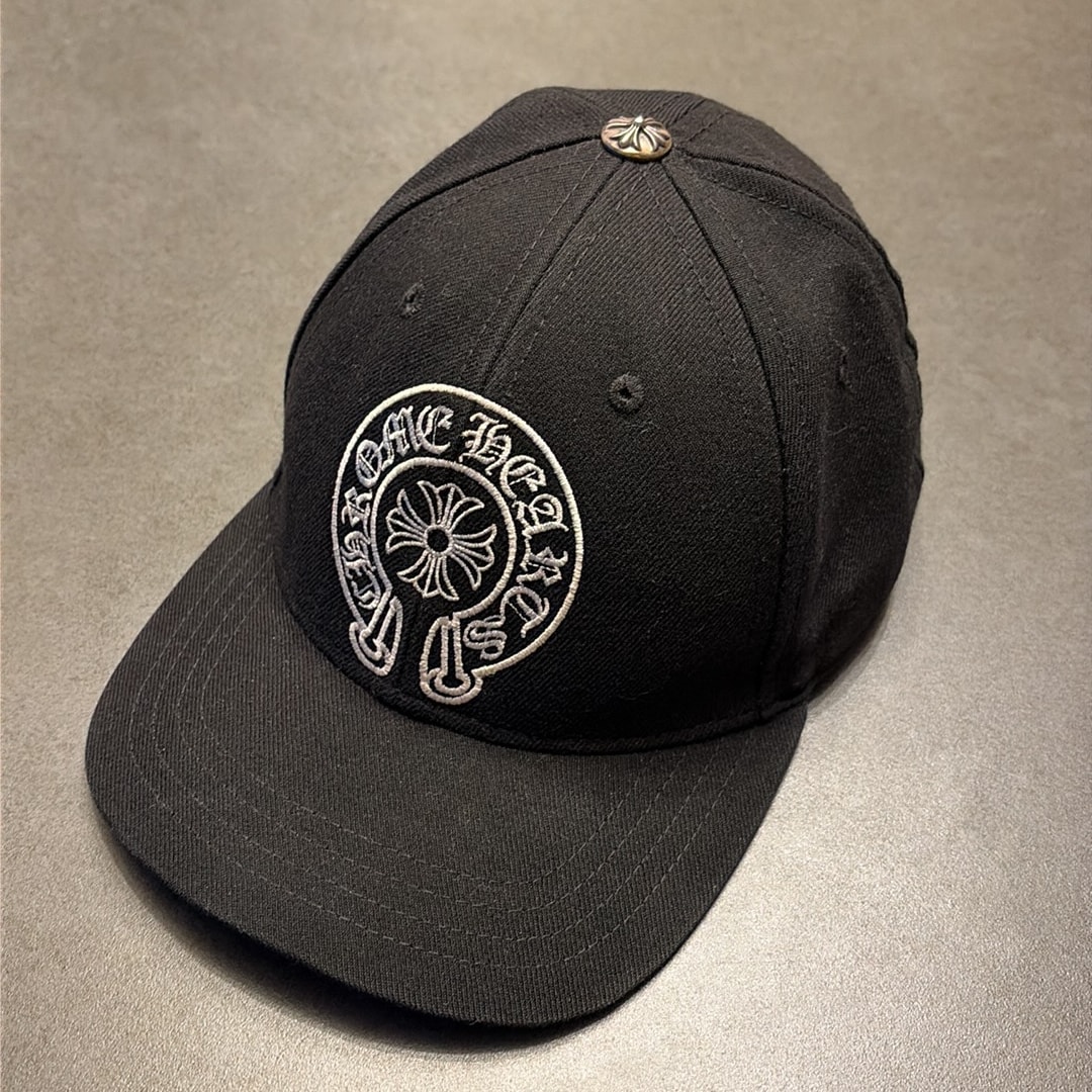 Chrome Hearts Trucker Cap Denim Horseshoe Stitch "Black"