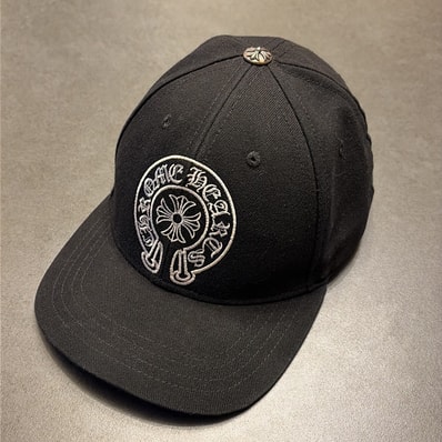 Chrome Hearts Trucker Cap Denim Horseshoe Stitch "Black"