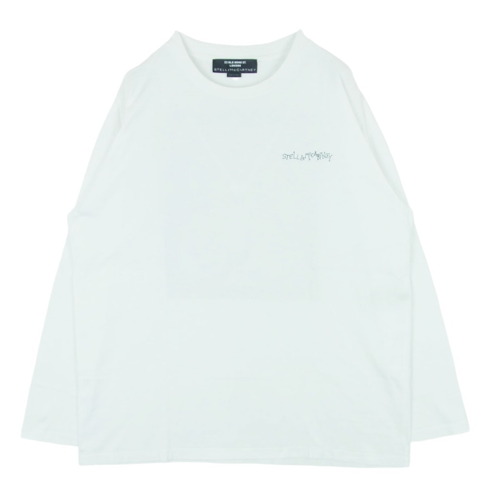 Stella McCartney ステラマッカートニー 23 OLD BOND ST. LONDON グラフィックプリント 長袖 Tシャツ ホワイト系 M【中古】