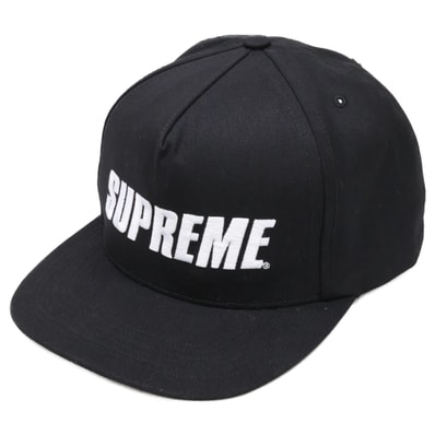 シュプリーム Bar Logo 5-Panel バーロゴ 5パネル キャップ