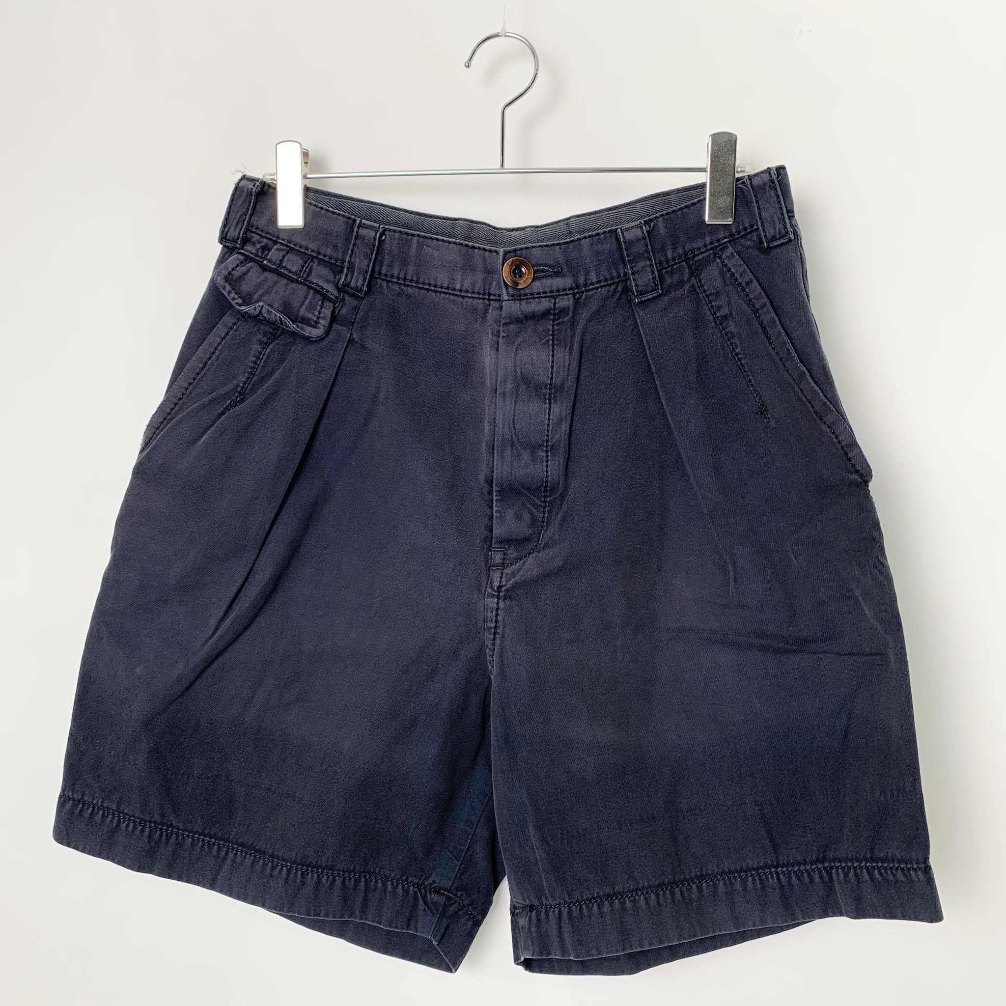 sacai Belted Chino Shorts Navy