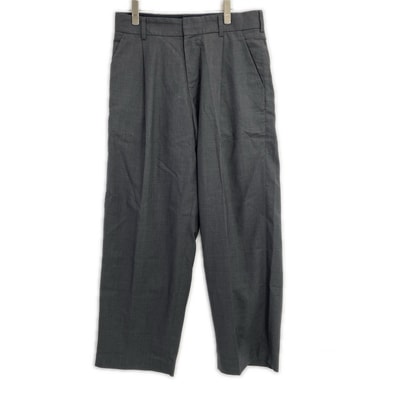 カラー 23SS 23SCM-P13109 チャコールグレー トロピカルウール WOOL WIDE PANT ワイドパンツ 1