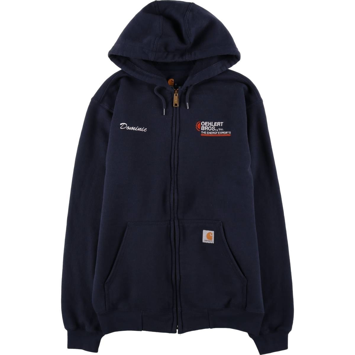 古着 カーハート Carhartt ORIGINAL FIT アドバタイジング スウェットフルジップパーカー メンズS相当/eaa617479