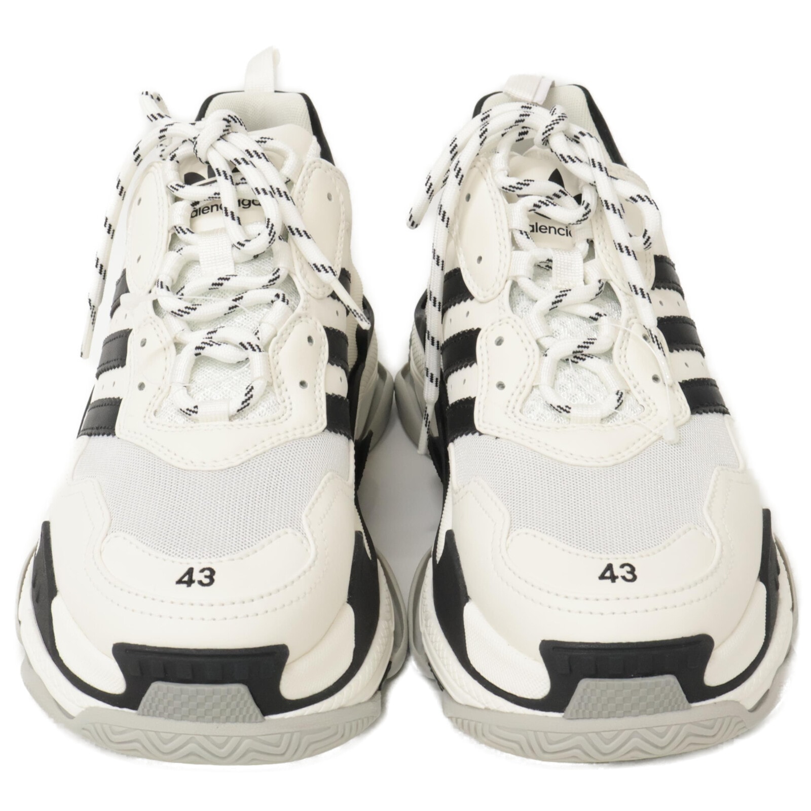 バレンシアガ x adidas アディダス 【新品同様】710021 TRIPLE S トリプルエス ダッド スニーカー 43