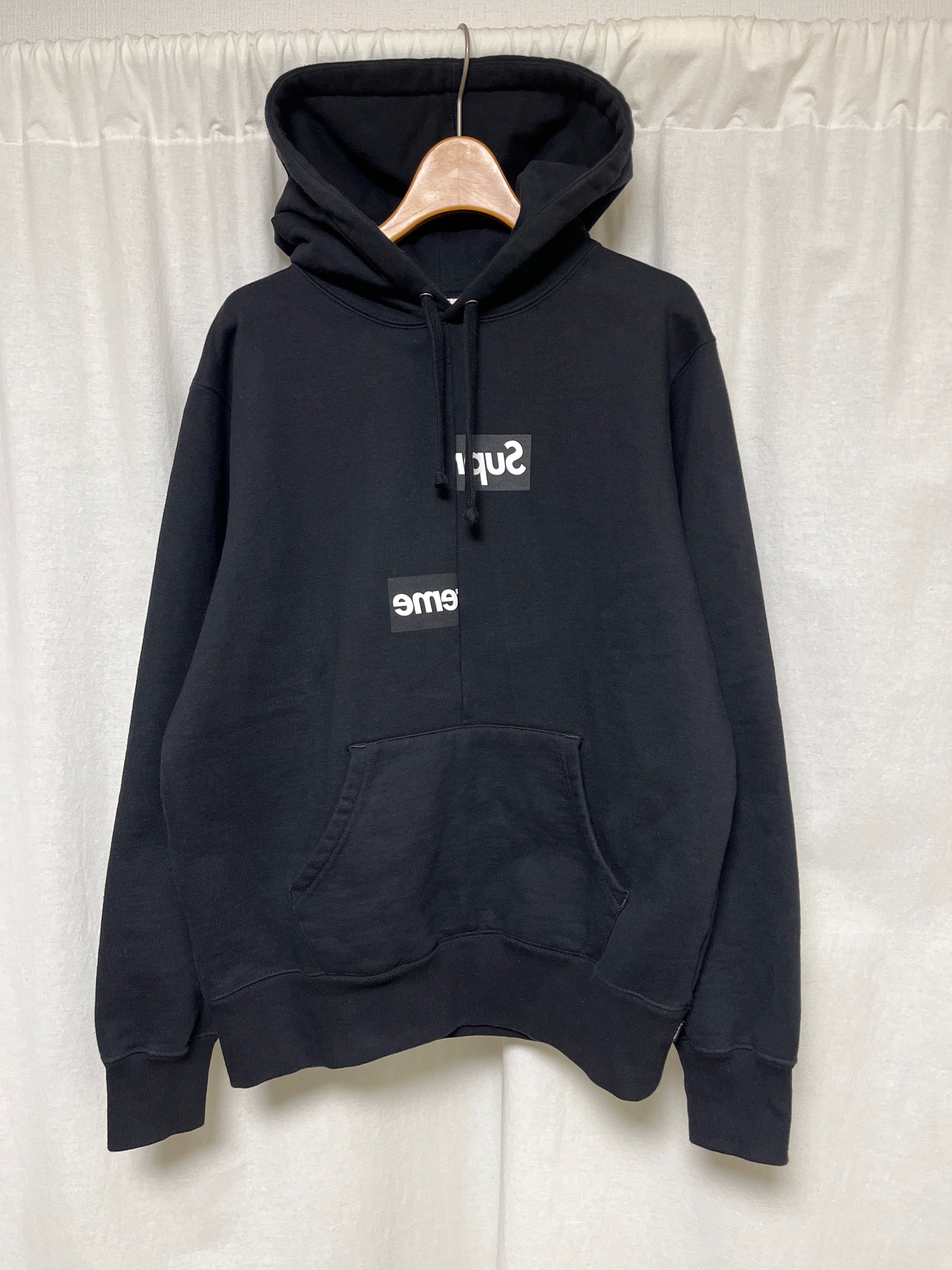 Supreme / Comme des Garçons SHIRT® Split Box Logo Hooded Sweatshirt "Black"