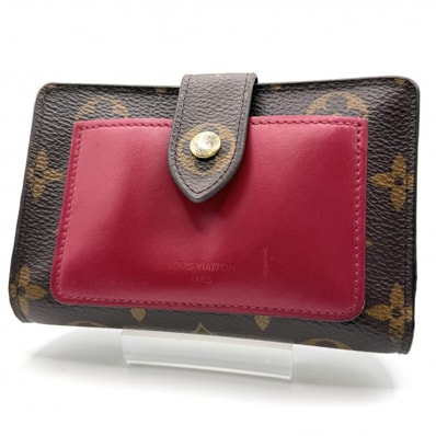 LOUIS VUITTON(ルイヴィトン)ポルトフォイユ・ジュリエット モノグラム 二つ折り財布 コンパクトウォレット フューシャ M69433 レディース【中古】