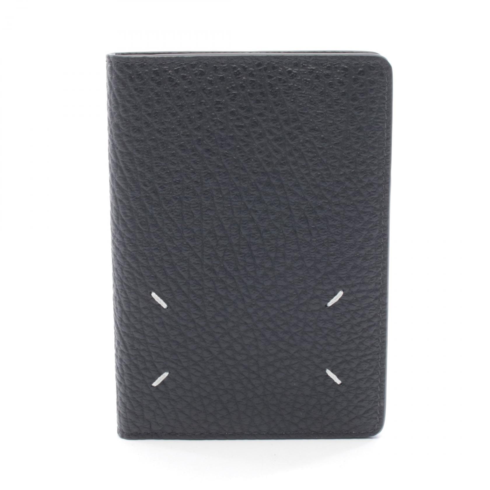 メゾン マルジェラ Maison Margiela 4ステッチ カードホルダー カードケース アクセサリー レザー メンズ レディース ブラック系 SA2VL0023P4455T8013 【新品】