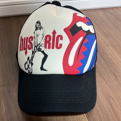 HYSTERIC GLAMOUR x THE ROLLING STONES Steel Wheels Mesh Cap "Black" 02243QH09