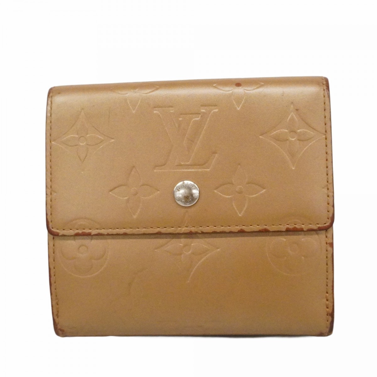 ★SALE【6eb1277】ルイヴィトン 三つ折り財布 モノグラム・マット ポルトモネビエカルトクレディ M65117 アンブレ【中古】レディース