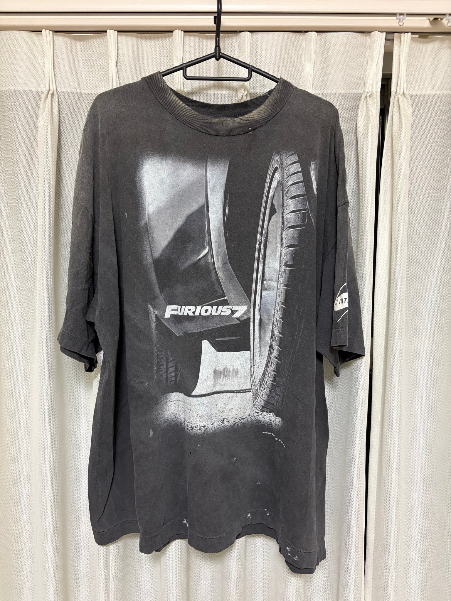SAINT Mxxxxxx x FAST AND FURIOUS SS Tee Furious 7 "Black"