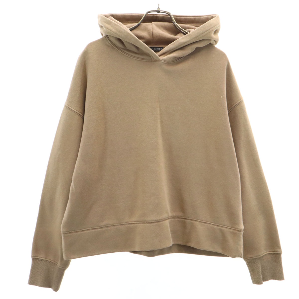 ZARA ザラ 長袖 スウェットパーカー M ブラウン 裏起毛