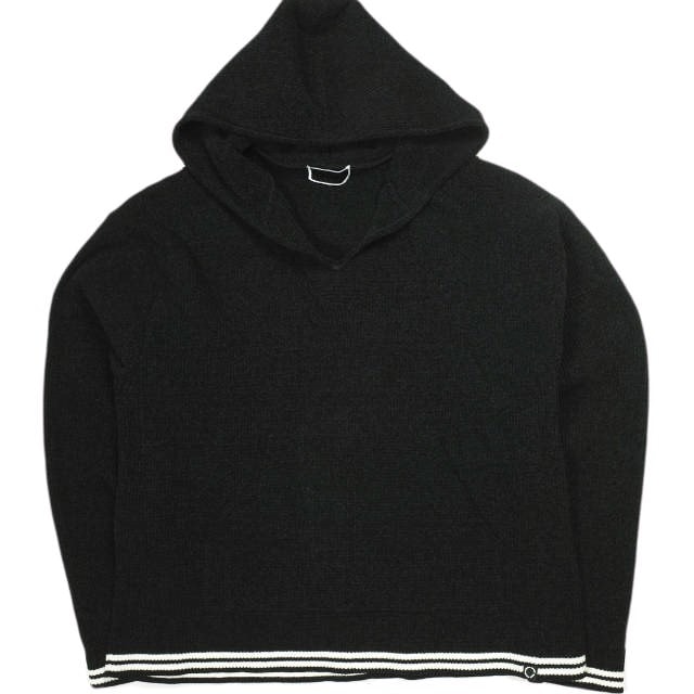 PHINGERIN フィンガリン 25SS CORDY KNIT MEXPARKA コーディーニットメキシカンパーカー PD-251-KN-021 L BLACK プルオーバー トップス g24007