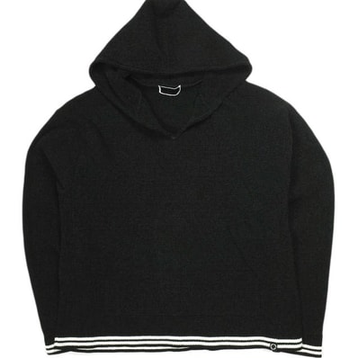 PHINGERIN フィンガリン 25SS CORDY KNIT MEXPARKA コーディーニットメキシカンパーカー PD-251-KN-021 L BLACK プルオーバー トップス g24007