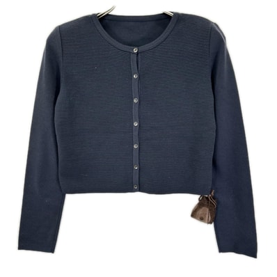 フォクシー 42441 ダークネイビー コットン Sucre/シュクレ カーディガン 38