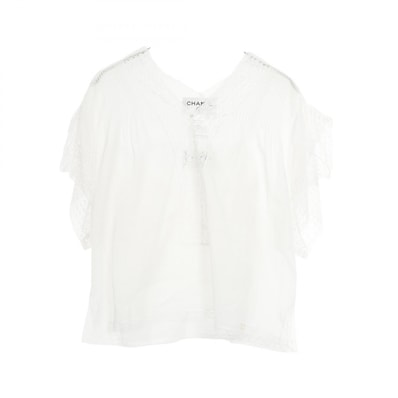 シャネル CHANEL ココマーク ブラウス 衣料品 トップス コットン レディース アイボリー系 P17796W02793 【中古】
