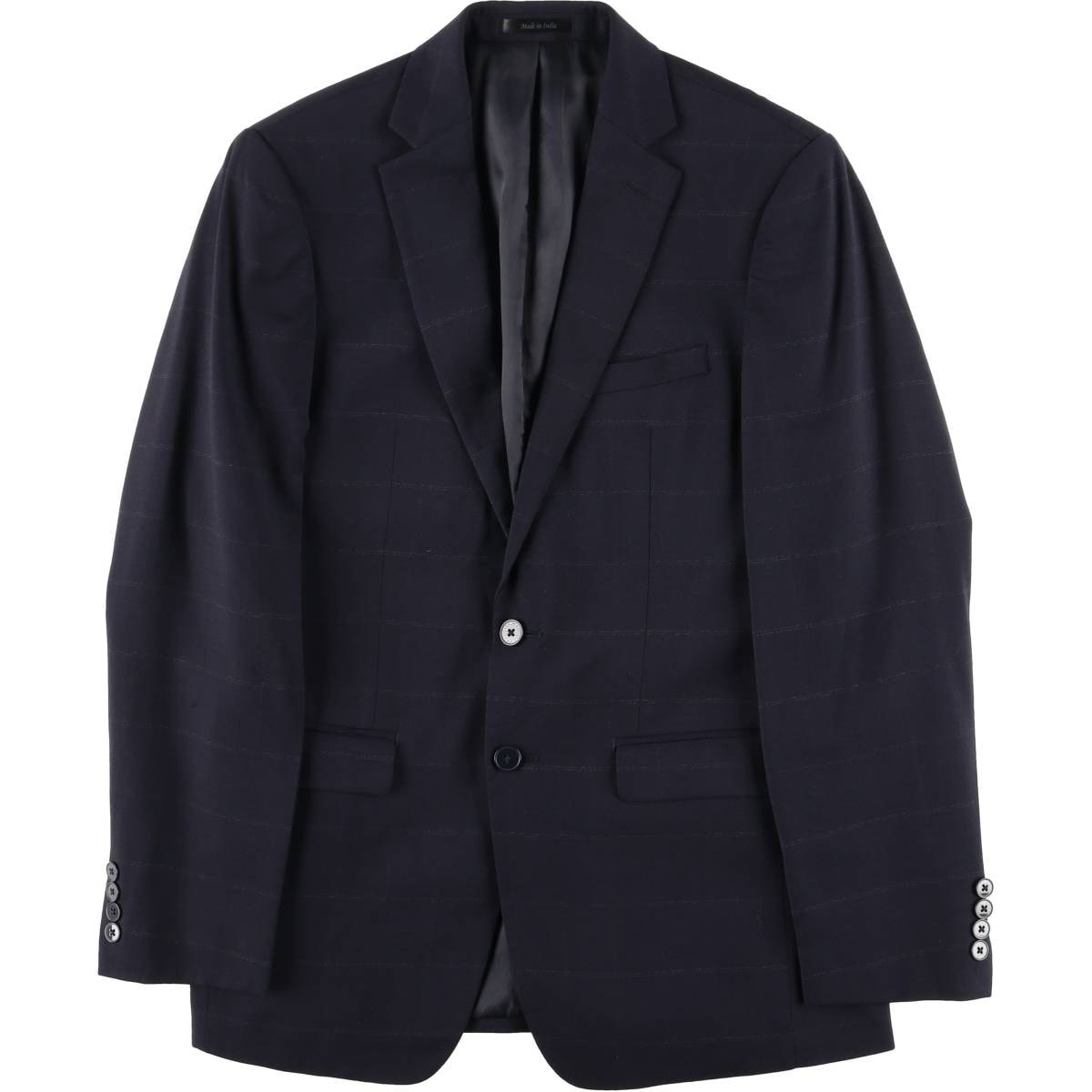 古着 カルバンクライン Calvin klein extreme slim fit チェック柄 テーラードジャケット メンズS相当/eaa615941