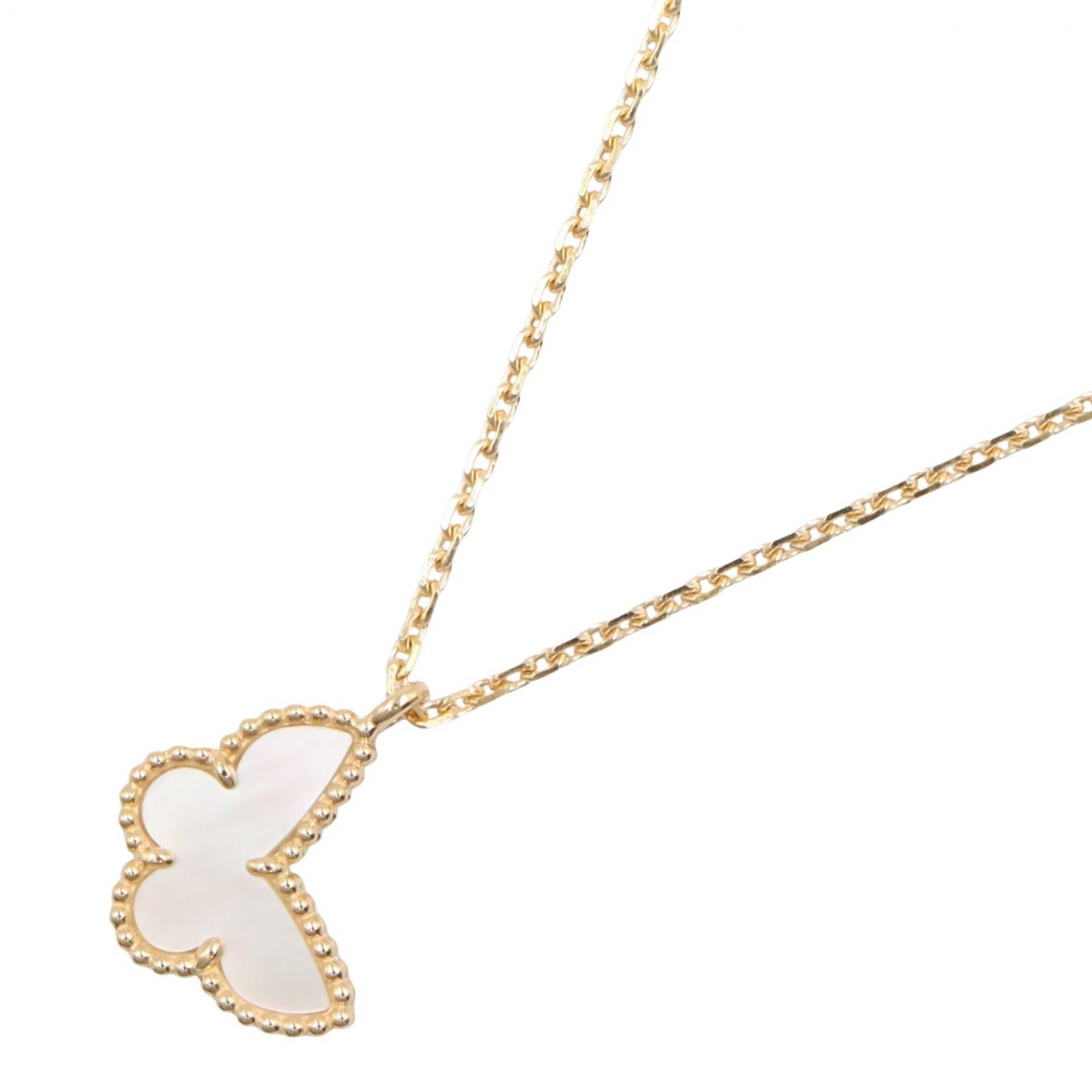 ヴァンクリーフ&アーペル Van Cleef & Arpels スウィートパピヨン マザーオブパール ネックレス ネックレス ジュエリー K18(イエローゴールド) マザーオブパール レディース ゴールド系 / ホワイト系 VCARF69300