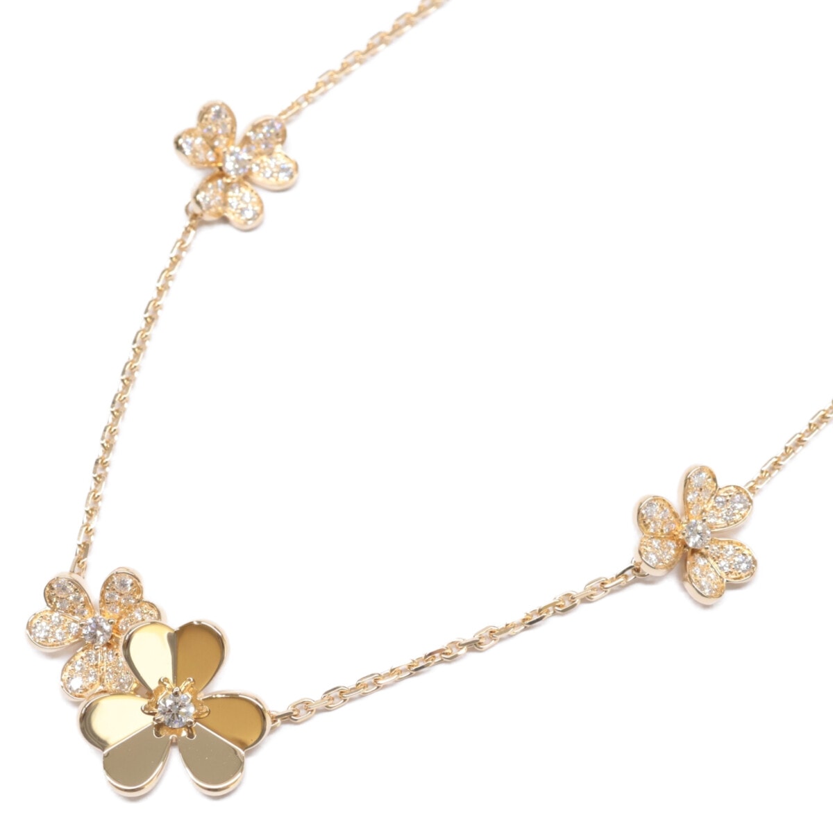 ヴァンクリーフ＆アーペル 仕上げ済み VCARP3W600 18K ダイヤモンド フリヴォル 9フラワー