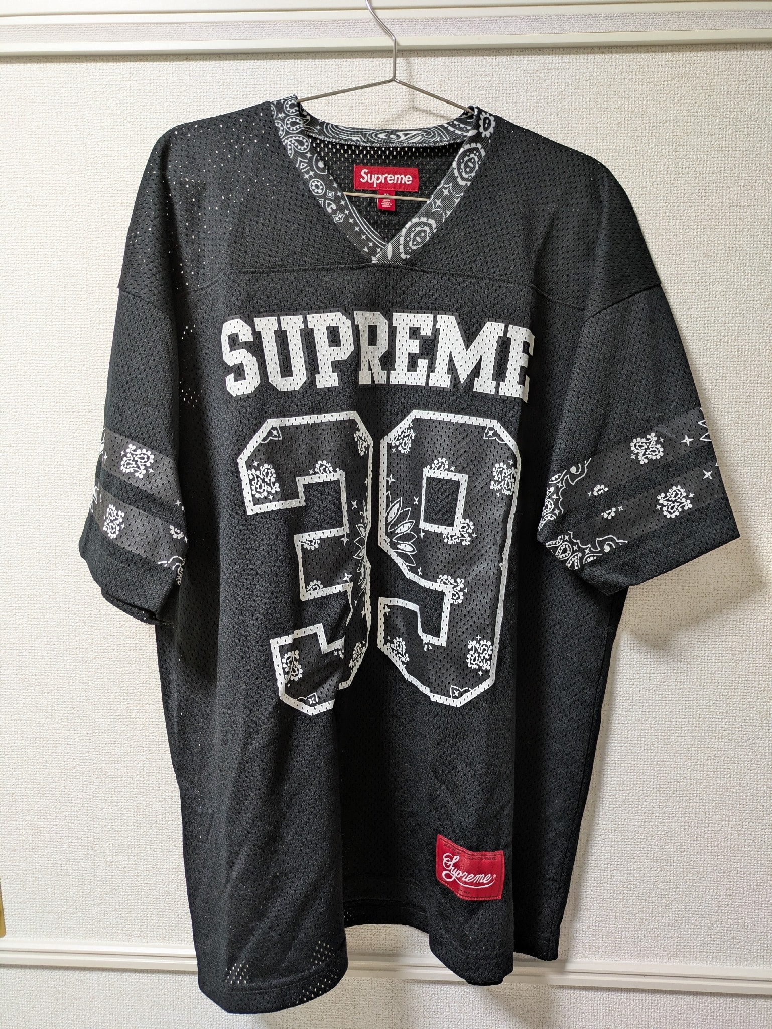 A (未使用に近い)】シュプリーム バンダナ フットボール ジャージ