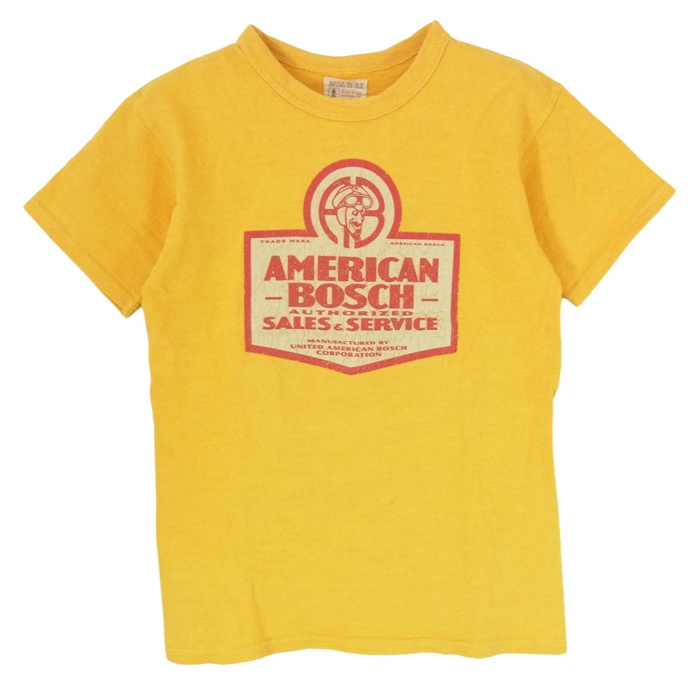 The REAL McCOY'S ザリアルマッコイズ Tシャツ JOE McCOY ジョーマッコイ UNITED MOTORS プリント Tシャツ イエロー系 36【中古】