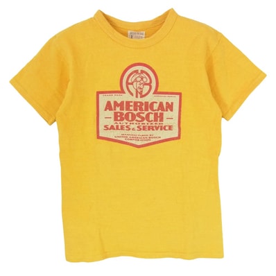 The REAL McCOY'S ザリアルマッコイズ Tシャツ JOE McCOY ジョーマッコイ UNITED MOTORS プリント Tシャツ イエロー系 36【中古】