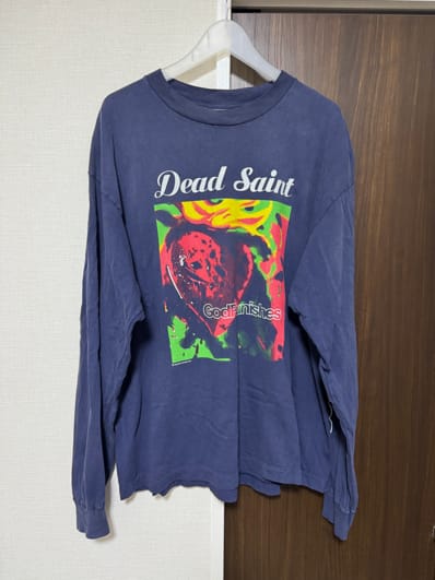 Saint Mxxxxxx Dead Saint Long Sleeve T-Shirt "Navy"