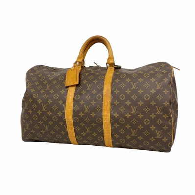 【6dc3022】ルイヴィトン ボストンバッグ モノグラム キーポル55 M41424 ブラウン【中古】メンズ レディース ユニセックス