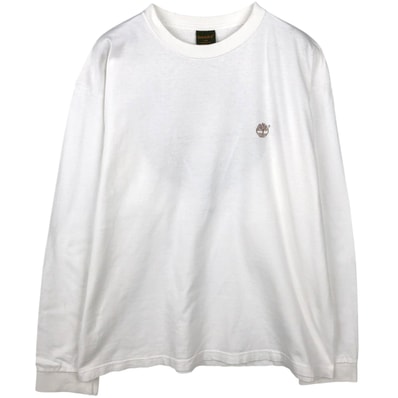 古着 ティンバーランド Timberland バックロゴ ロングTシャツ ロンT USA製 メンズL相当/eaa645020