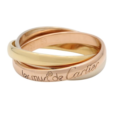 カルティエ CARTIER トリニティ リング リング・指輪 ジュエリー K18(イエローゴールド) K18WG(ホワイトゴールド) K18PG(ピンクゴールド) メンズ レディース ゴールド系 / シルバー系 【中古】
