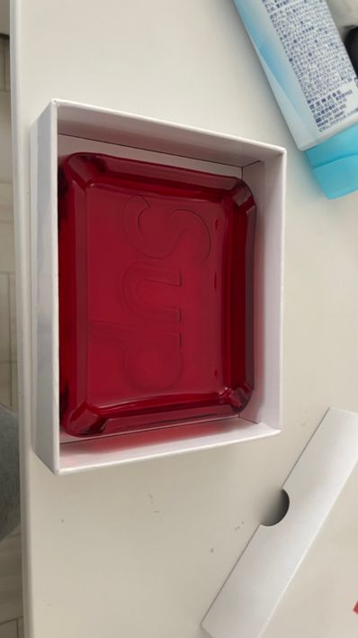 Supreme Debossed Glass Ashtray Supreme Debossed Glass Ashtray