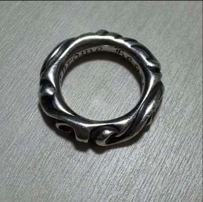 Chrome Hearts Scroll Band Ring "Silver"