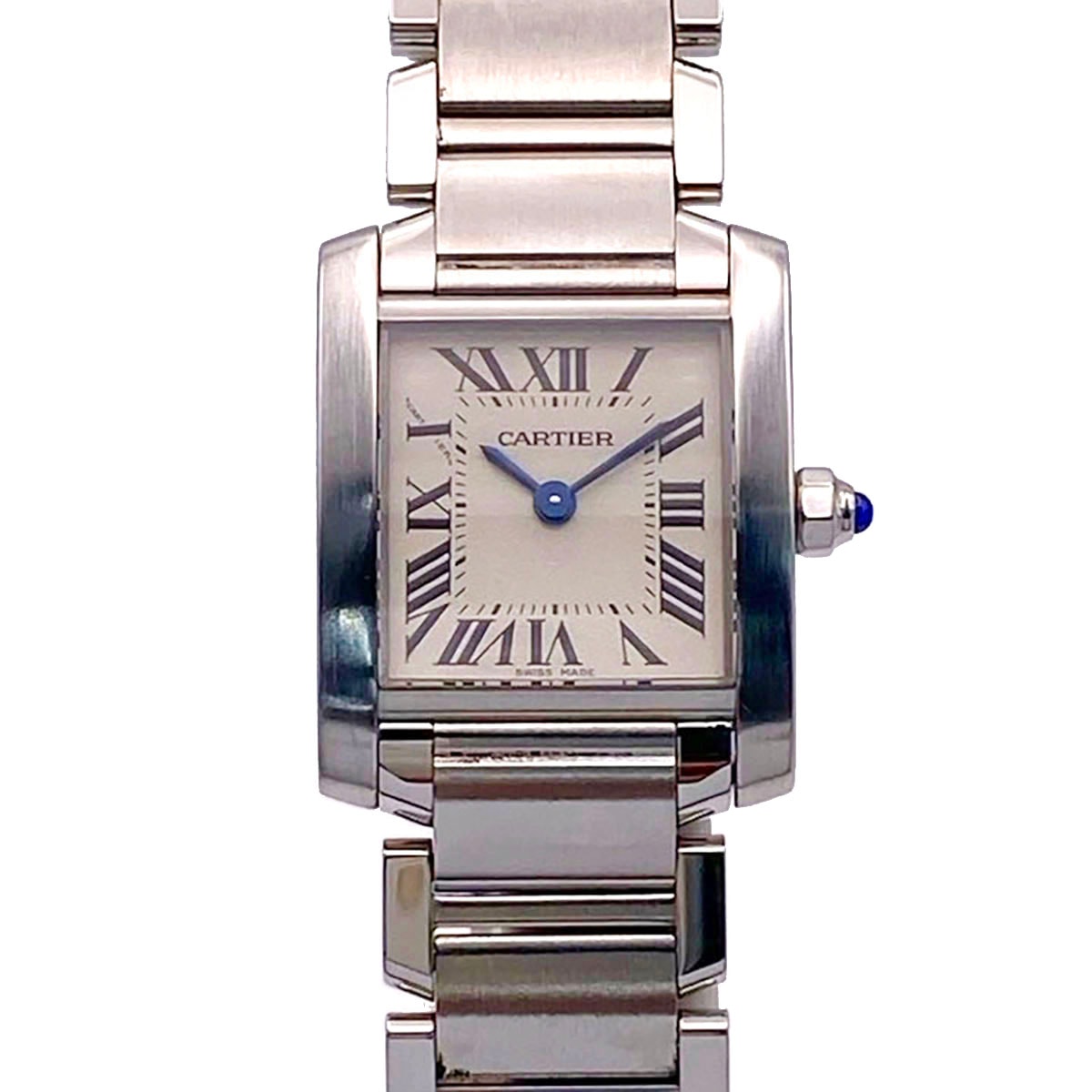 CARTIER カルティエ タンクフランセーズ SM スクエア クオーツアナログ 腕時計 W51008Q3 ステンレススチール  レディース【中古】