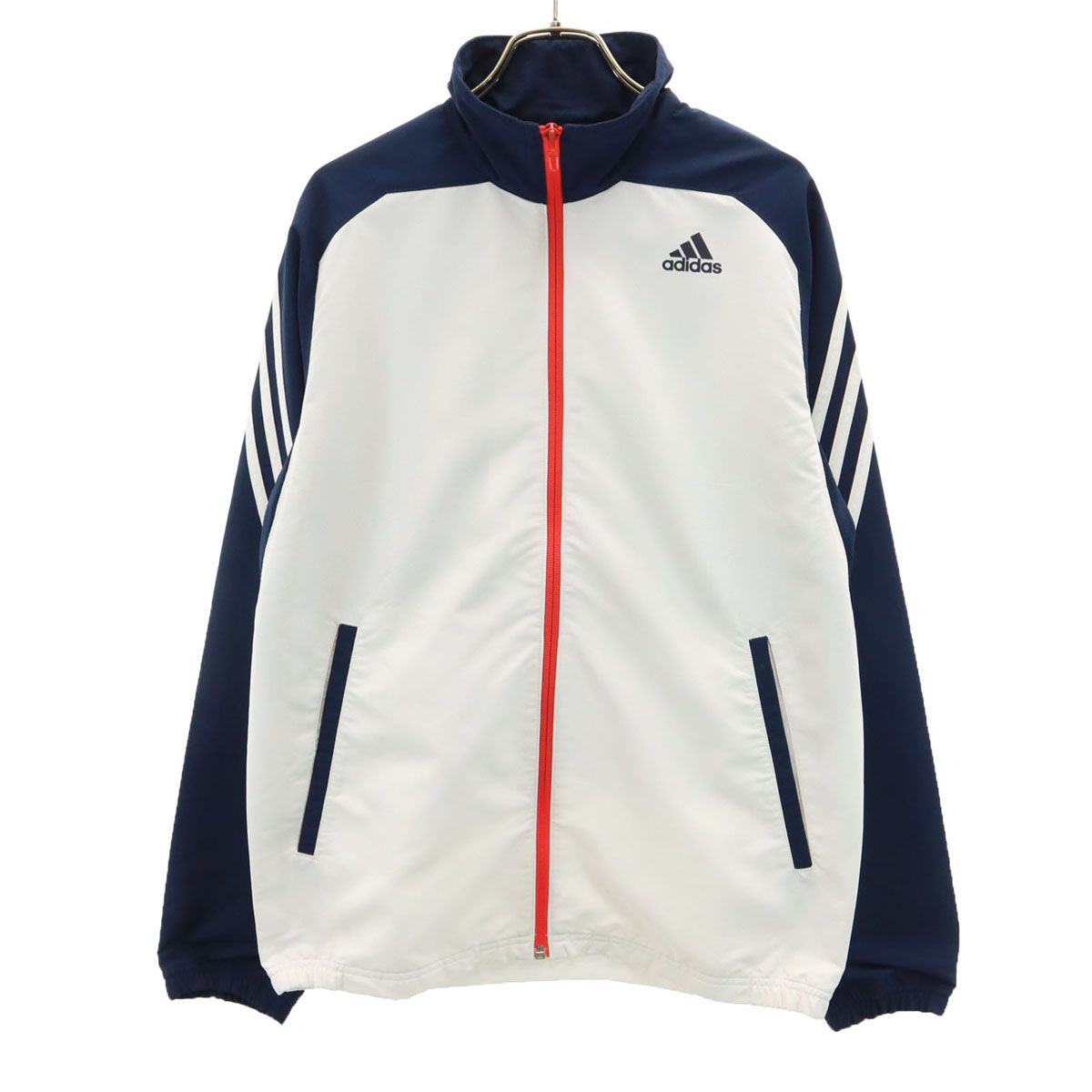 adidas アディダス クロス ジャケット S ネイビー